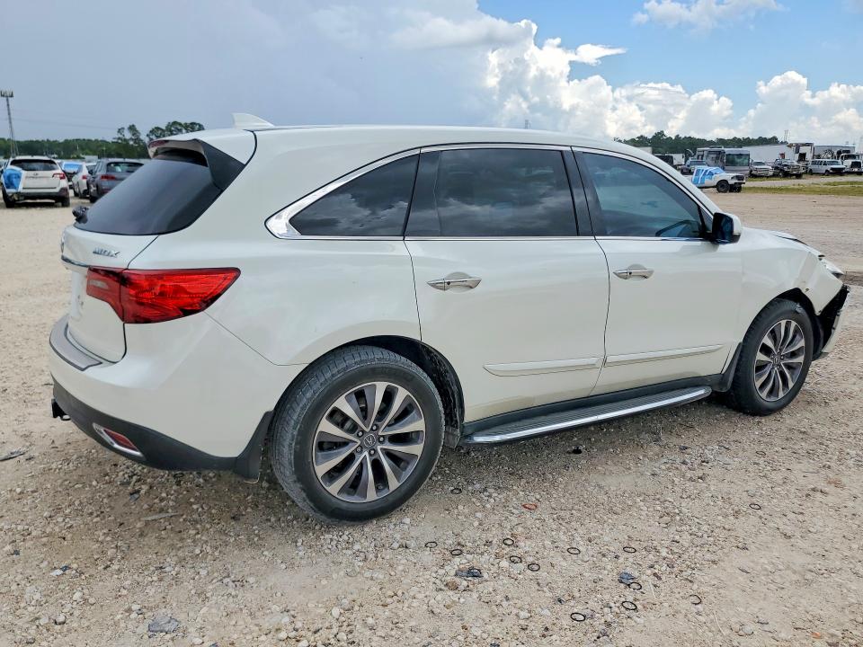 2015 Acura Mdx VIN 5FRYD3H45FB004571 COPART salvage auction — FRONT END, TX - SALVAGE VEHICLE TITLE, sold $2,850 on 2026-09-06 (photo 3)