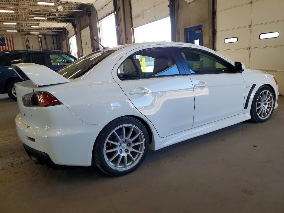 2010 Mitsubishi Lancer evolution VIN JA32W8FV8AU007926 COPART salvage auction — FRONT END, MN - CERT OF TITLE-PRIOR SALVAGE, sold $10,800 on 2026-09-01 (photo 3)