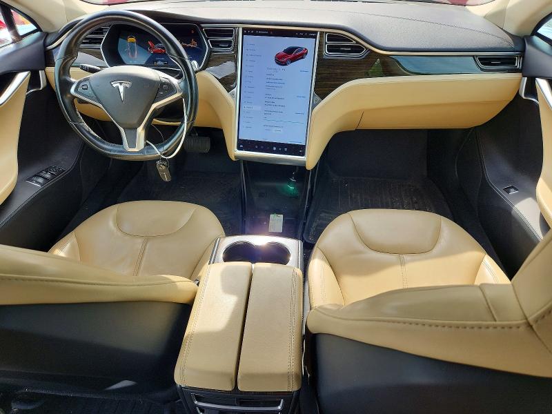 2014 Tesla Model s VIN 5YJSA1S10EFP43459 COPART salvage auction — FRONT END, IN - CERTIFICATE OF TITLE, sold $3,000 on 2026-09-22 (photo 8)