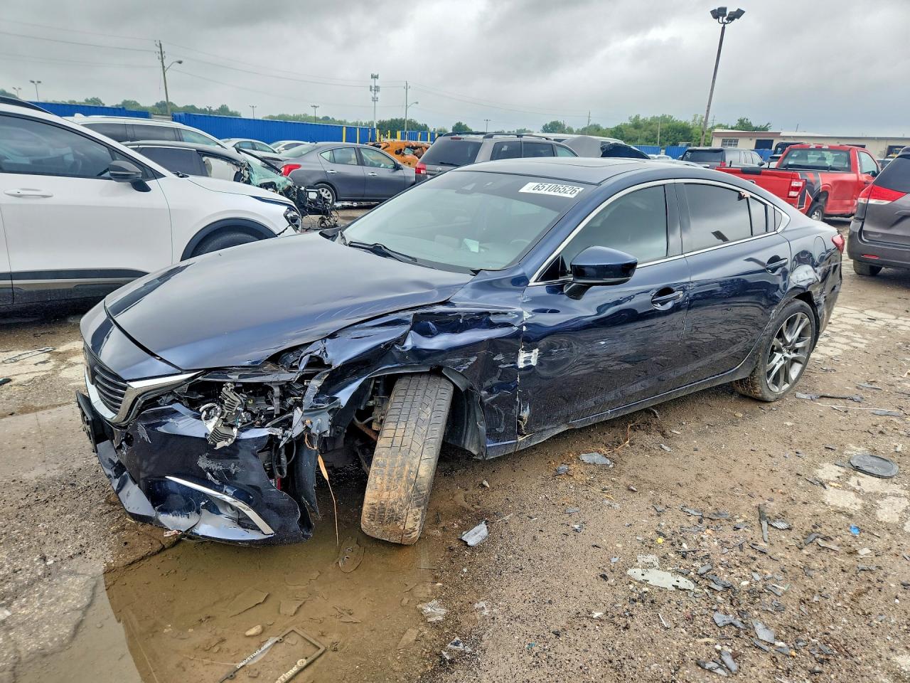 2017 Mazda 6 VIN JM1GL1X51H1143641 COPART salvage auction — Front End, Sd - Salvage Title, sold $1,600 on 2026-09-25 (photo 1)