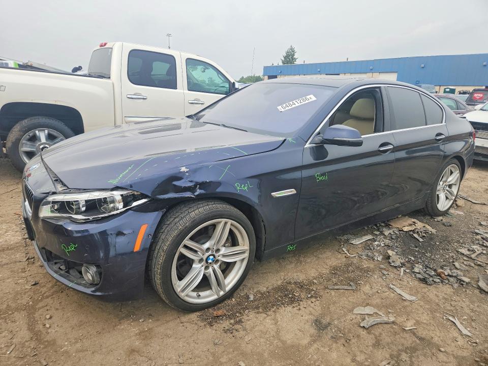 2014 BMW 5er VIN WBA5B3C5XED293167 COPART salvage auction — FRONT END, Mi - Certificate Of Title, sold $3,650 on 2026-08-18 (photo 1)