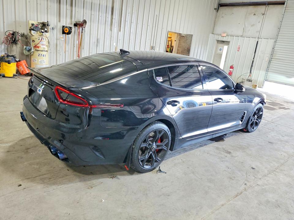 2018 Kia Stinger VIN KNAE55LC1J6040285 COPART salvage auction — FRONT END, NY - MV-907A SALVAGE CERTIFICATE, sold $7,800 on 2026-08-24 (photo 3)