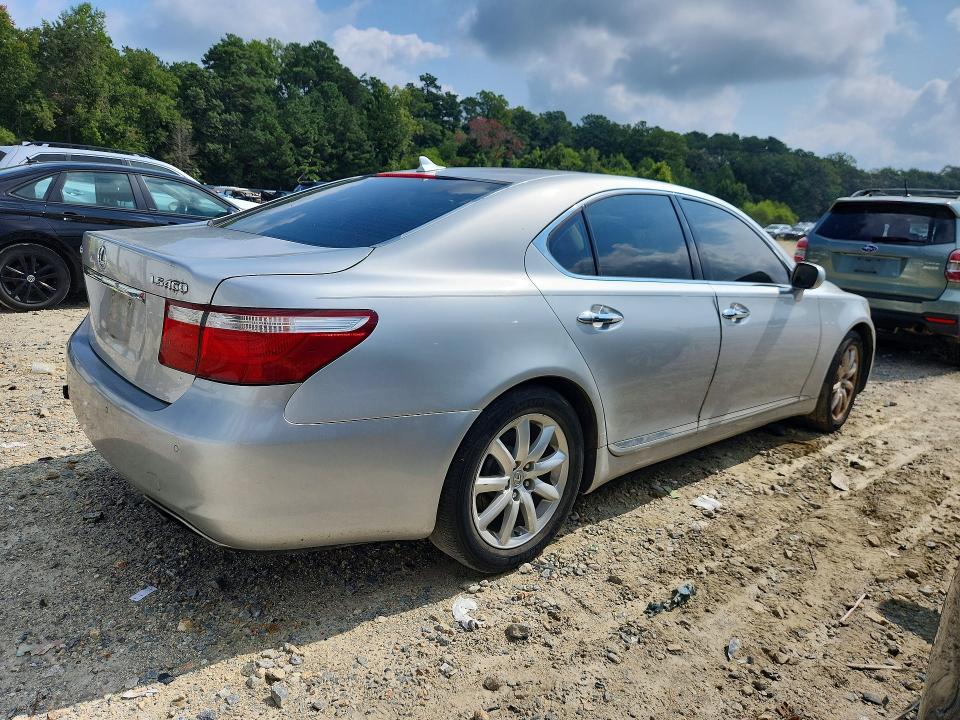 2007 Lexus LS 460 VIN JTHBL46F975050796 COPART salvage auction — NORMAL WEAR, DE - CERTIFICATE OF TITLE, sold $300 on 2026-09-10 (photo 3)