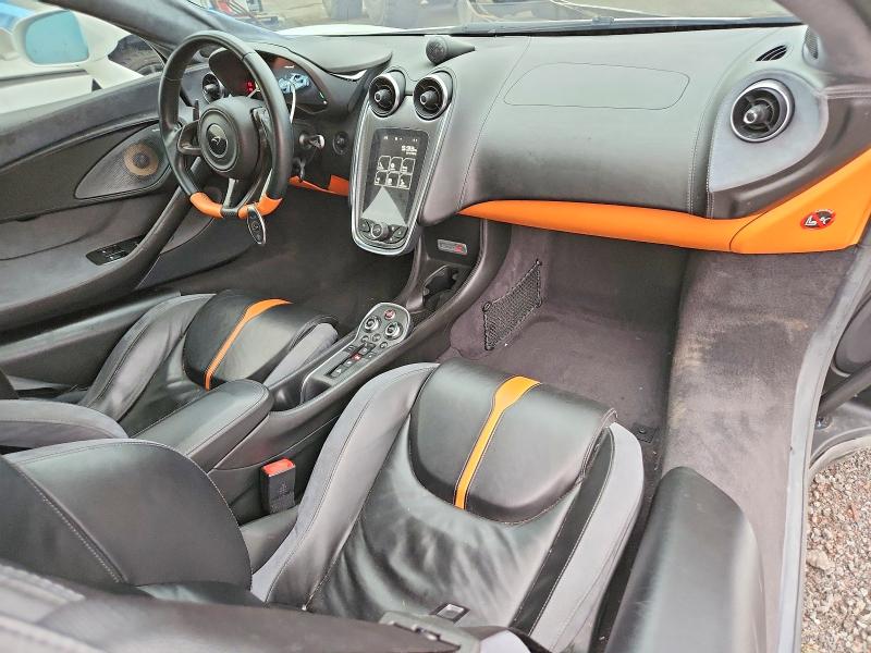 2017 Mclaren 570s VIN SBM13DAA4HW002280 COPART salvage auction — REAR END, Fl - Cert Of Title Slvg Rebuildable (P), sold $65,500 on 2026-08-27 (photo 8)