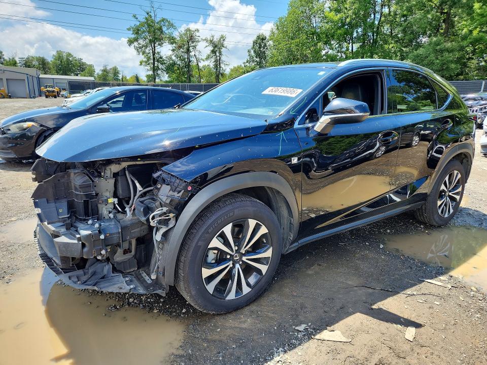 2020 Lexus Nx VIN JTJSARDZ9L5009030 COPART salvage auction — FRONT END, Salvage Title, sold $8,200 on 2026-08-28 (photo 1)