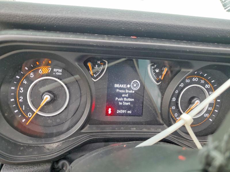 2025 Jeep Wrangler VIN 1C4PJXDN6SW573771 COPART salvage auction — FRONT END, Fl - Certificate Of Destruction, sold $14,000 on 2026-09-14 (photo 9)