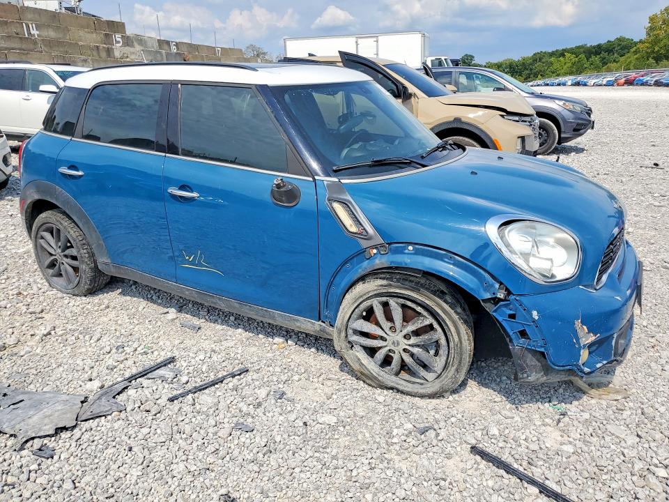 2012 Mini Cooper VIN WMWZC3C57CWL82579 COPART salvage auction — FRONT END, Oh - Cert Of Title-Salvage Flood, sold $125 on 2026-08-28 (photo 4)