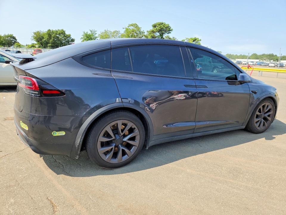 2025 Tesla Model x VIN 7SAXCBE51SF464993 COPART salvage auction — FRONT END, Ny - Mv-907A Salvage Certificate, sold $36,250 on 2026-09-11 (photo 3)