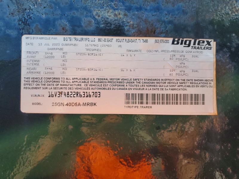 2024 Bxbo VIN 16V3F4822R6316703 COPART salvage auction — FRONT END, PA - CERTIFICATE OF SALVAGE, sold $1,950 on 2026-09-11 (photo 8)