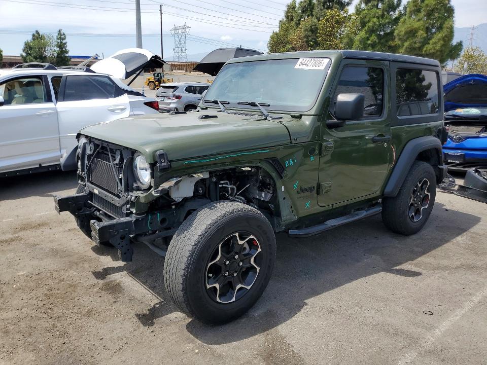 2021 Jeep Wrangler / VIN 1C4HJXAG3MW718245 — COPART salvage auction photo