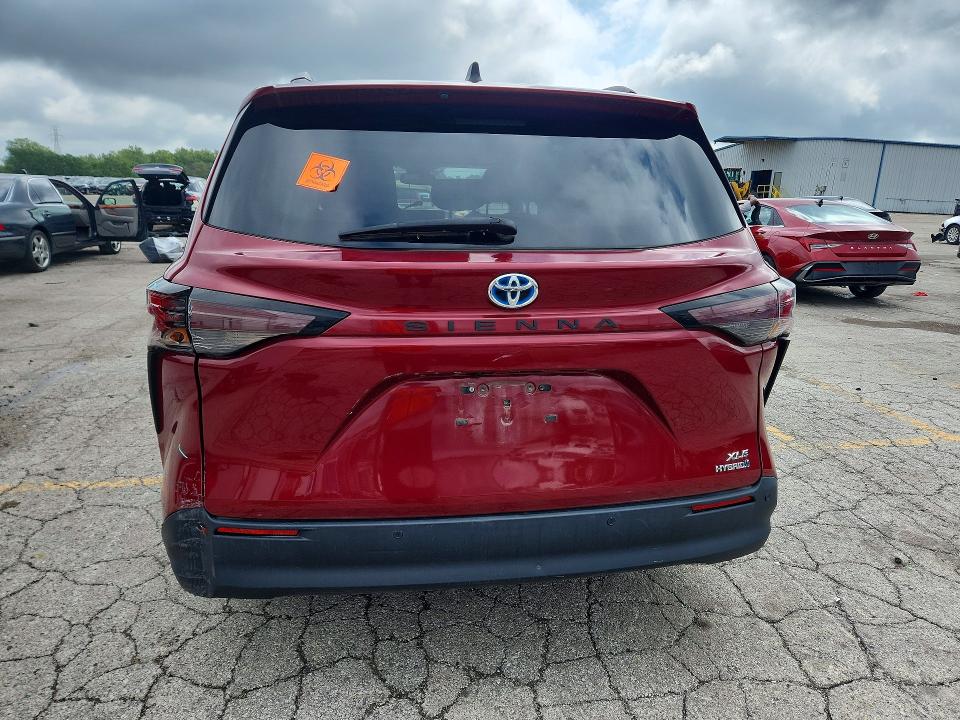 2023 Toyota Sienna VIN 5TDYRKEC4PS161840 COPART salvage auction — FRONT END, Il - Salvage Certificate (P), sold $11,700 on 2026-08-19 (photo 6)