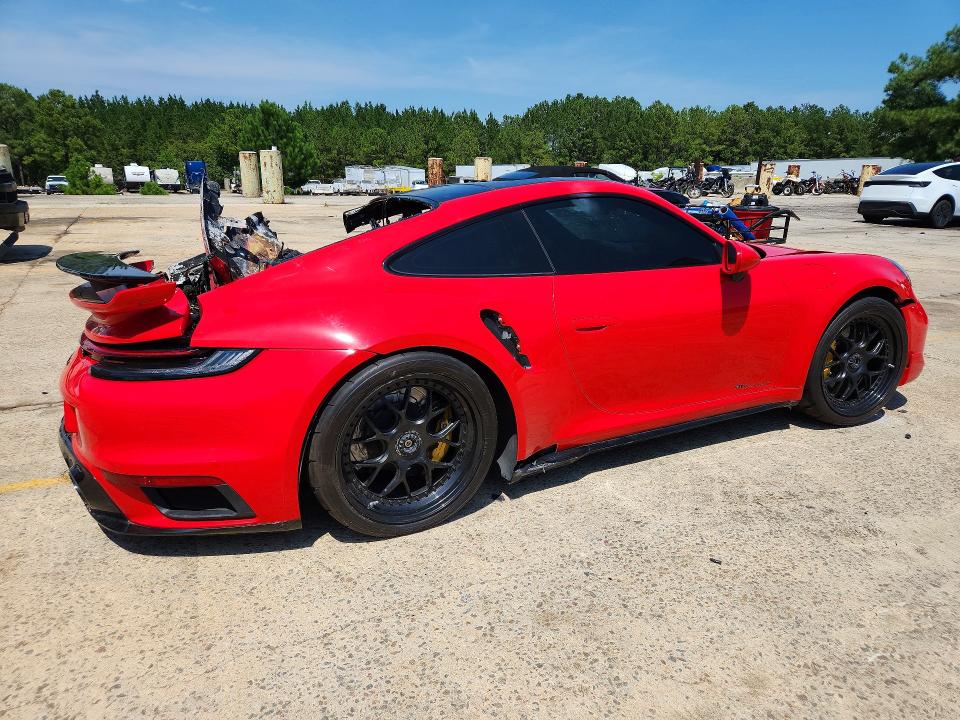 2021 Porsche 911 VIN WP0AD2A91MS257387 COPART salvage auction — Burn Engine, Ut - Certificate Of Title, sold $46,000 on 2026-08-21 (photo 3)
