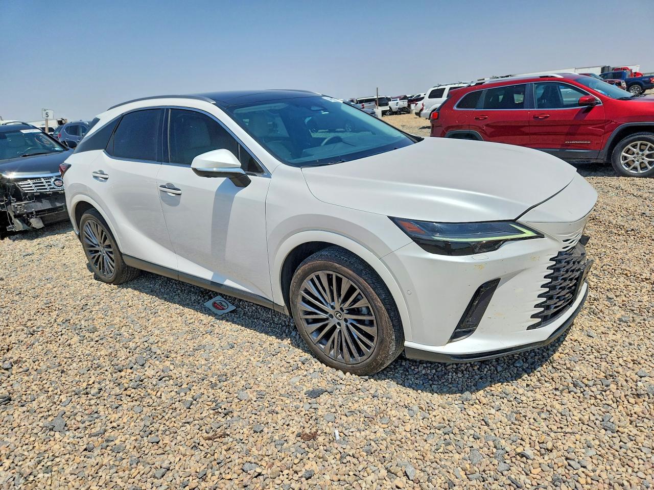 2025 Lexus Rx VIN 2T2BAMBA7SC052653 COPART salvage auction — Front End, TX - SALVAGE VEHICLE TITLE, sold $28,500 on 2026-09-01 (photo 4)