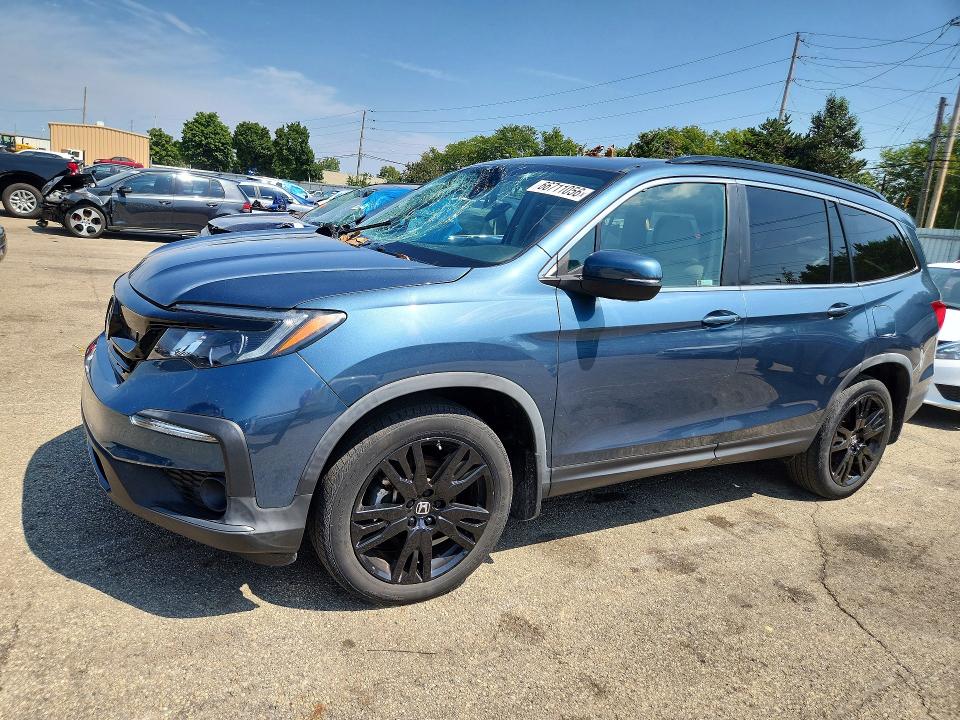 2021 Honda Pilot VIN 5FNYF6H26MB034784 — COPART salvage auction photo