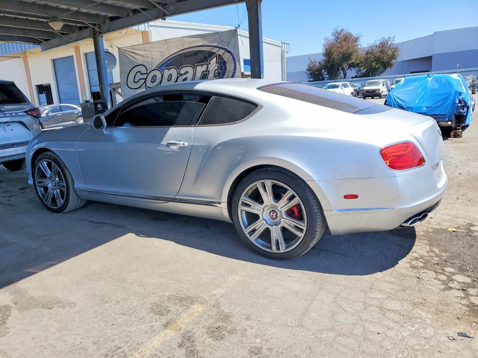2013 Bentley Continental VIN SCBFT7ZA9DC085367 COPART salvage auction — VANDALISM, Ca - Salvage Certificate, sold $20,600 on 2026-08-18 (photo 2)