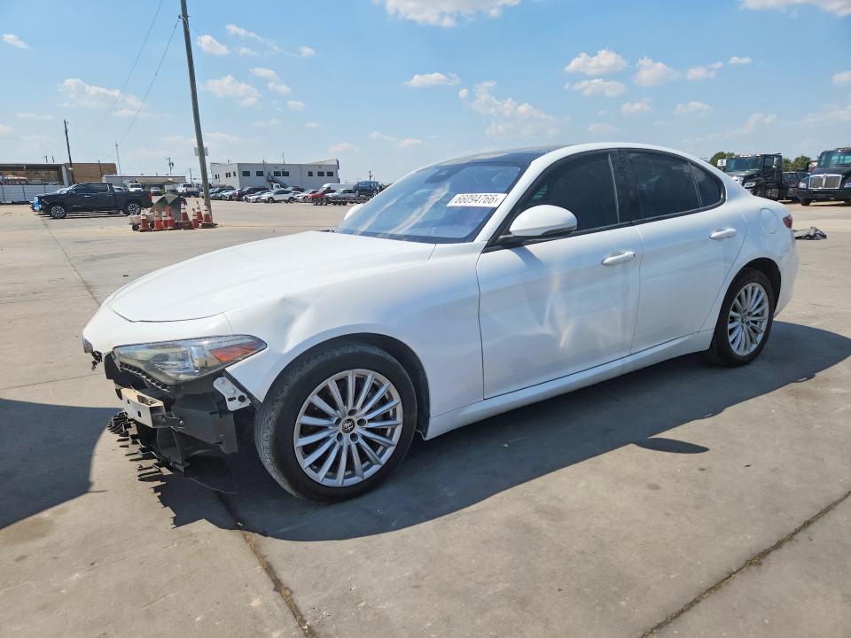 2022 Alfa romeo Giulia VIN ZARFANAN5N7656651 COPART salvage auction — FRONT END, TX - SALVAGE VEHICLE TITLE, sold $6,500 on 2026-09-08 (photo 1)