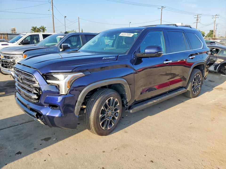 2024 Toyota Sequoia VIN 7SVAAABA5RX039531 COPART salvage auction — FRONT END, Salvage Title, sold $29,250 on 2026-08-13 (photo 1)
