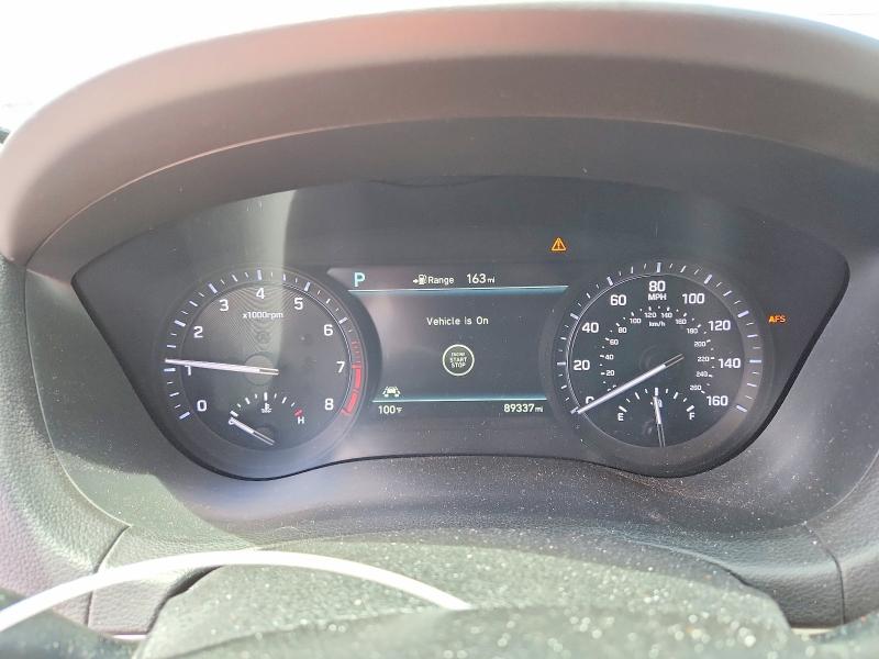 2018 Genesis G80 VIN KMHGN4JEXJU216803 COPART salvage auction — FRONT END, Ca - Salvage Certificate, sold $2,950 on 2026-09-01 (photo 9)
