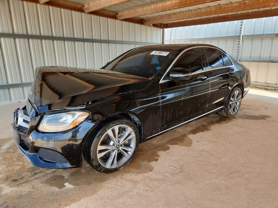 2018 Mercedes-benz C-klasse VIN WDDWF4KB4JR411936 COPART salvage auction — FRONT END, Tx - Certificate Of Title, sold $2,900 on 2026-08-20 (photo 1)
