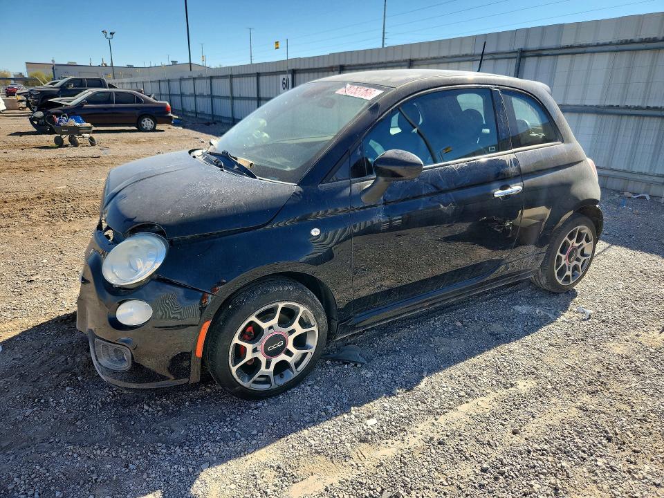 2015 Fiat 500 VIN 3C3CFFBR2FT642729 COPART salvage auction — FRONT END, Nv - Salvage Title, sold $400 on 2026-10-01 (photo 1)