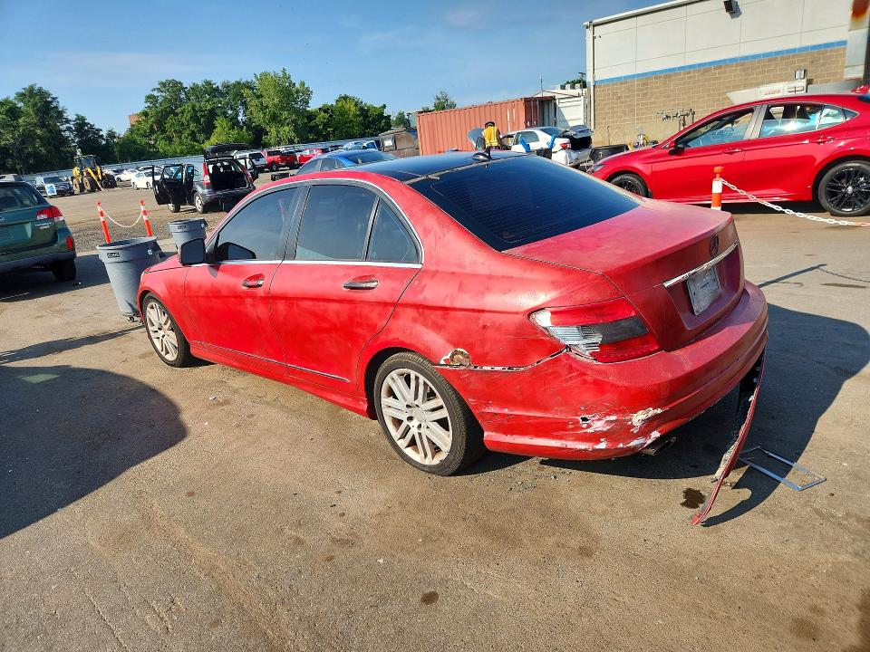 2008 Mercedes-benz C class VIN WDDGF81X58F156542 COPART salvage auction — REAR END, CT - CERT OF TITLE-SALVAGE, sold $525 on 2026-08-14 (photo 2)