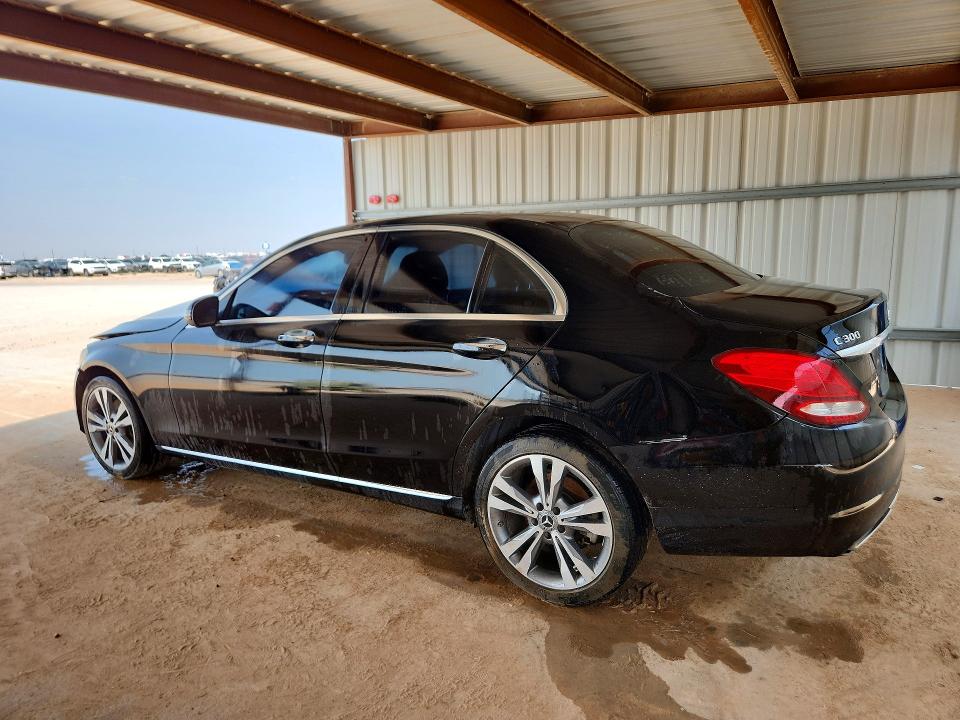 2018 Mercedes-benz C-klasse VIN WDDWF4KB4JR411936 COPART salvage auction — FRONT END, Tx - Certificate Of Title, sold $2,900 on 2026-08-20 (photo 2)