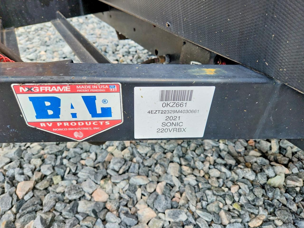 2021 Kz Sonic VIN 4EZT22329M4030661 COPART salvage auction — Minor Dent/Scratches, FL - CERTIFICATE OF TITLE, sold $5,400 on 2026-09-01 (photo 8)