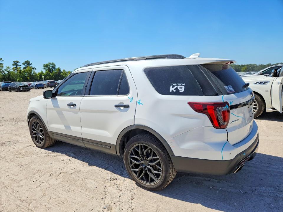 2017 Ford Explorer VIN 1FM5K8GT9HGD33651 COPART salvage auction — REAR END, Tx - Salvage Vehicle Title, sold $7,000 on 2026-08-21 (photo 2)