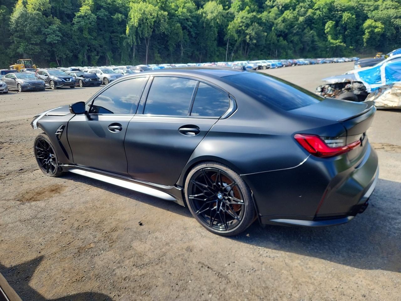 2023 BMW M3 VIN WBS43AY05PFP72772 COPART salvage auction — Front End, NJ - CERT OF TITLE-SALVAGE, sold $31,250 on 2026-08-27 (photo 2)