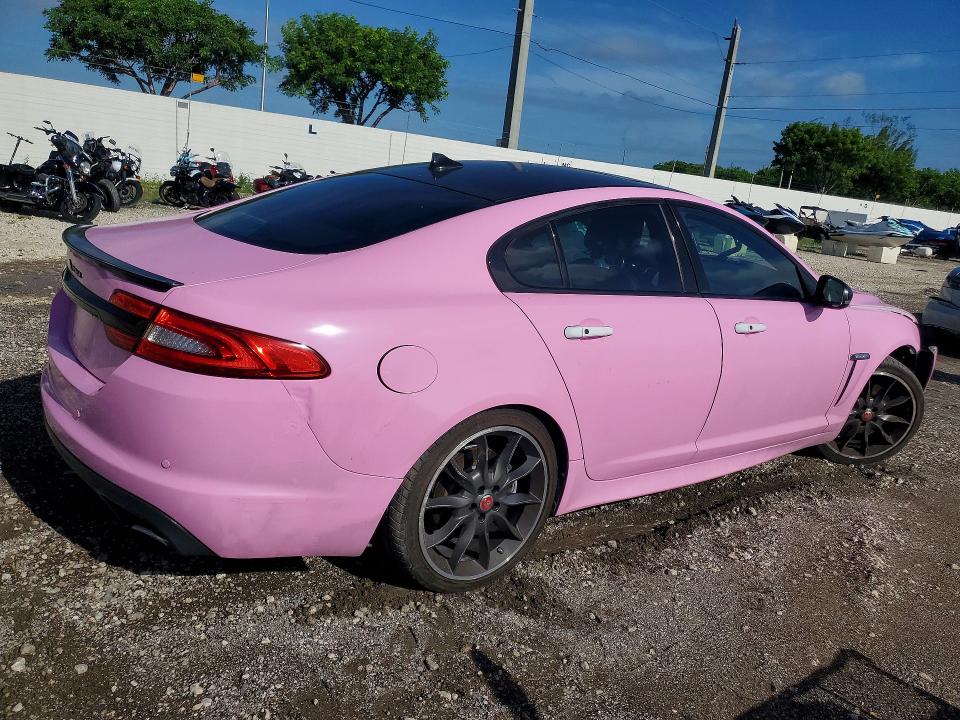2015 Jaguar Xf VIN SAJWJ0FF2F8U64583 COPART salvage auction — FRONT END, Fl - Cert Of Ttl-Rebuilt&Slvg Rbld, sold $2,250 on 2026-09-09 (photo 3)