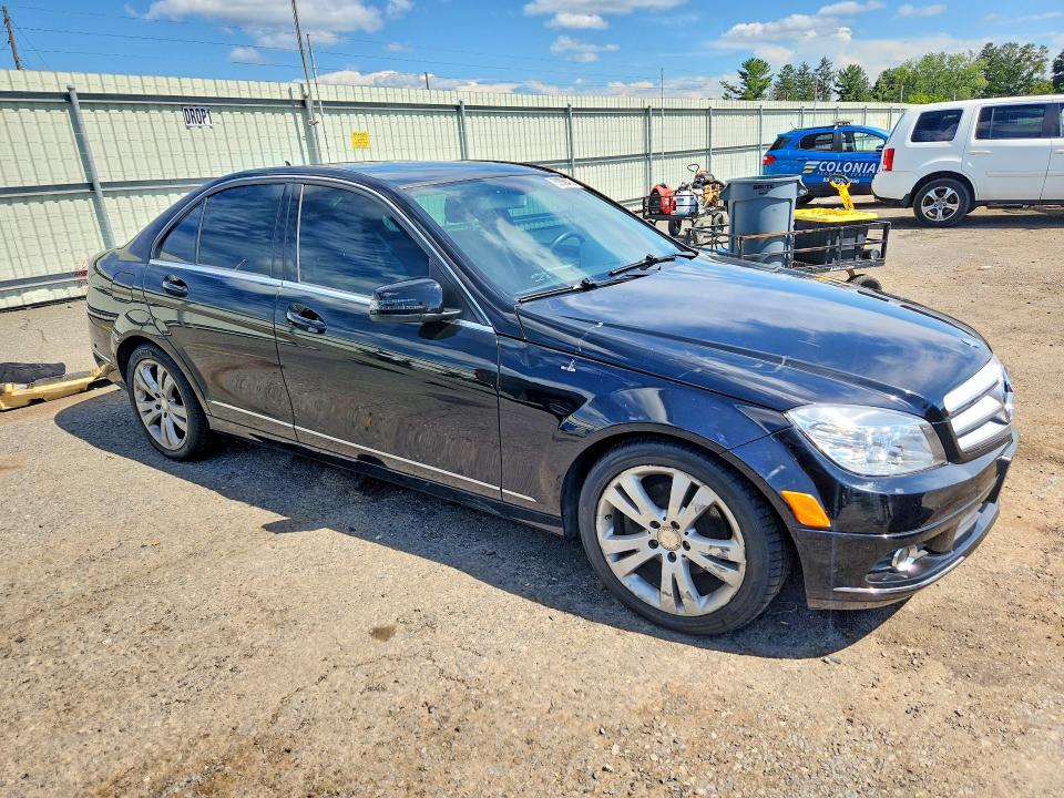 2011 Mercedes-benz C class VIN WDDGF8BB5BR141452 COPART salvage auction — WATER/FLOOD, PA - CERT OF SALVAGE-W=FLOOD VEH, sold $500 on 2026-08-07 (photo 4)