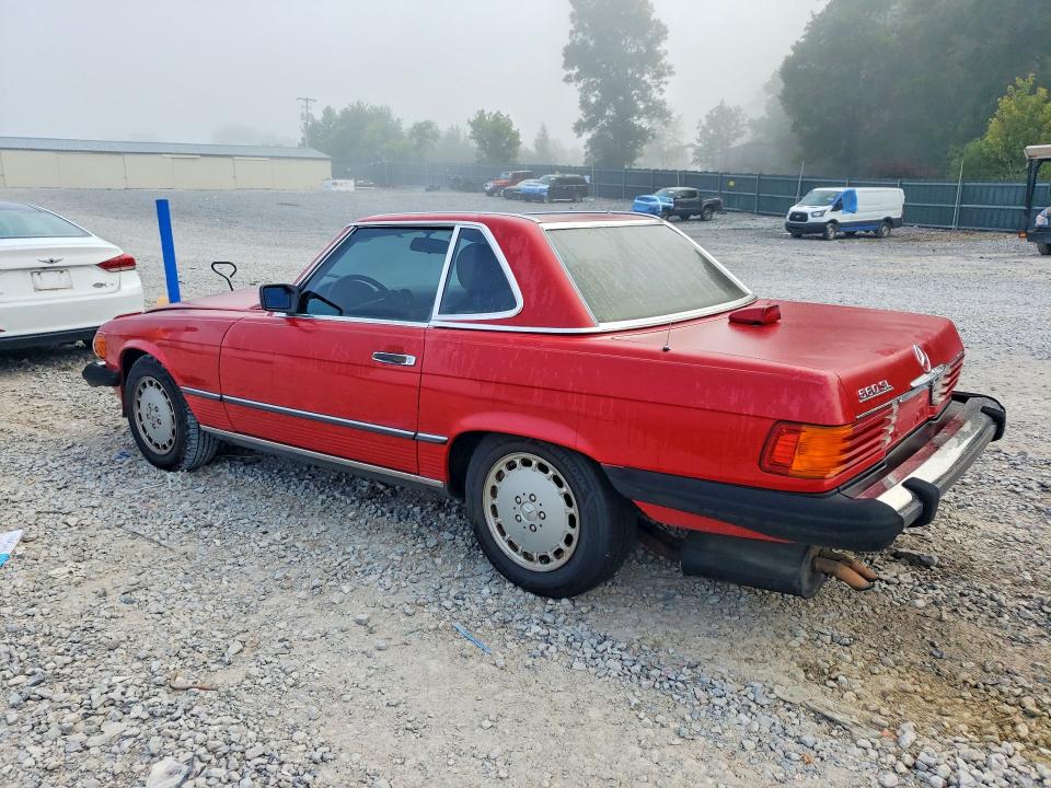 1986 Mercedes-benz 560 VIN WDBBA48D9GA044263 COPART salvage auction — MINOR DENT/SCRATCHES, TN - CERTIFICATE OF TITLE, sold $11,000 on 2026-08-11 (photo 2)