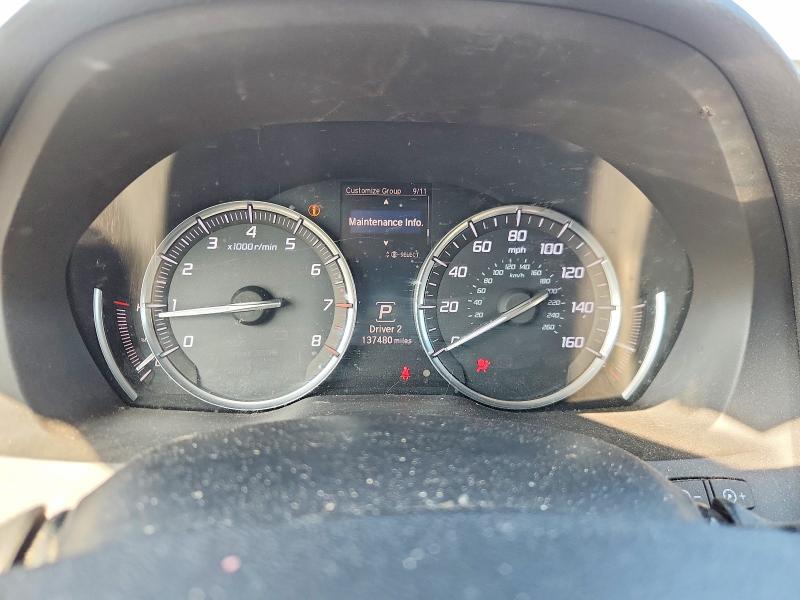2015 Acura Mdx VIN 5FRYD4H48FB024867 COPART salvage auction — FRONT END, Va - Cert Of Title - Salvage, sold $3,300 on 2026-09-09 (photo 9)