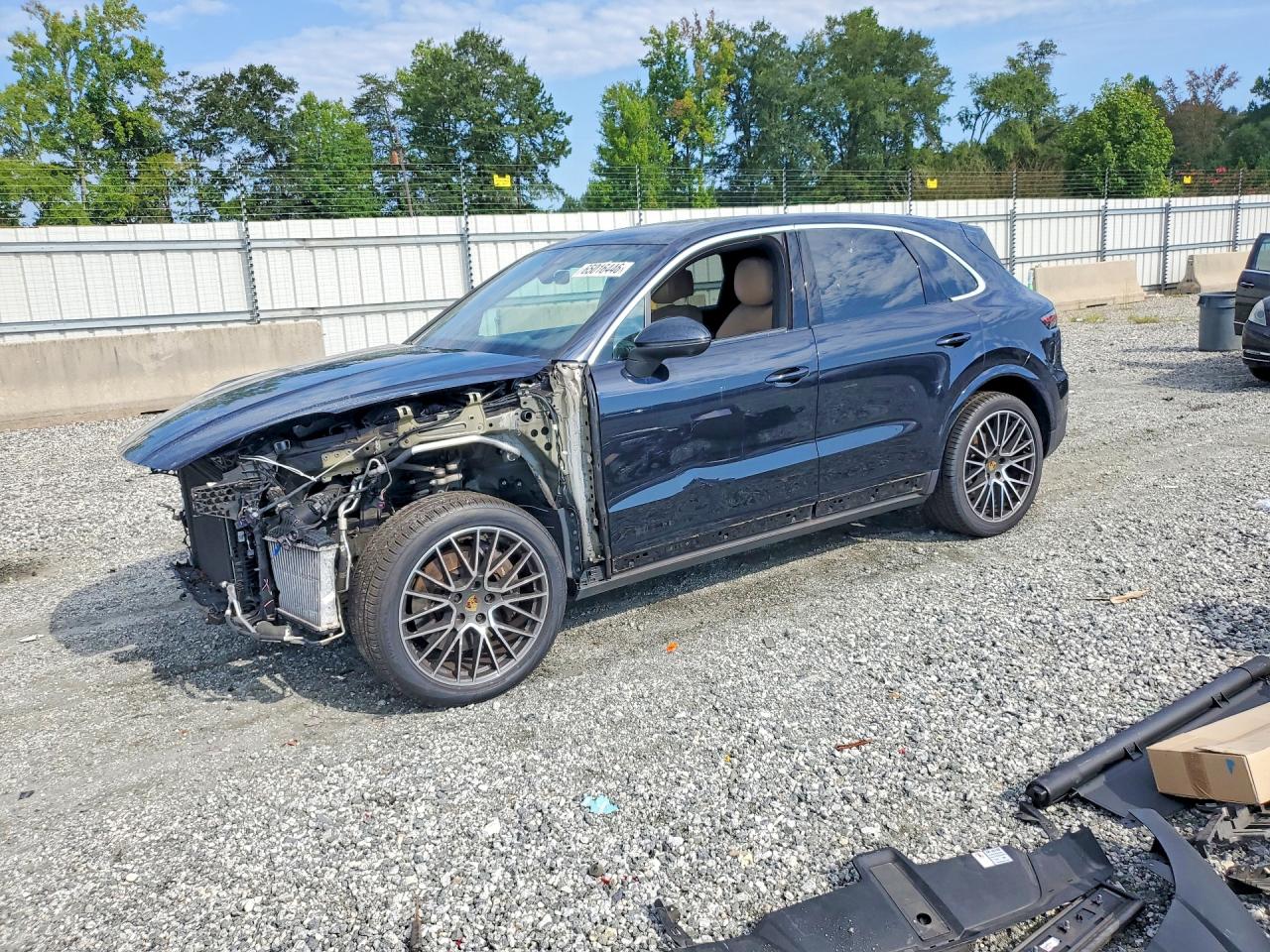 2021 Porsche Cayenne VIN WP1AA2AY1MDA01575 — COPART salvage auction photo