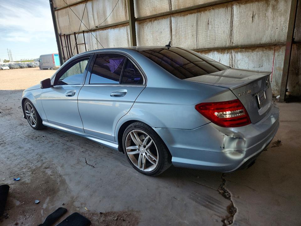 2013 Mercedes-benz C class VIN WDDGF4HB4DR270737 COPART salvage auction — REAR END, AZ - CERTIFICATE OF TITLE, sold $1,550 on 2026-09-14 (photo 2)