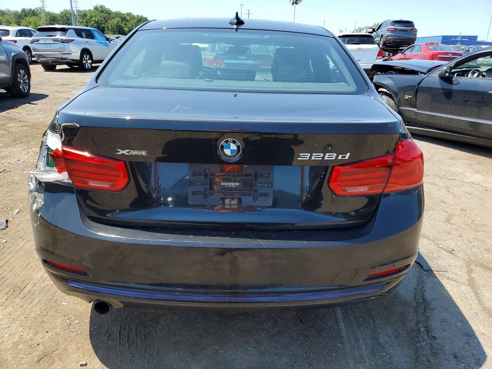2018 BMW 3er VIN WBA8F1C51JAE93214 COPART salvage auction — REAR END, Mi - Certificate Of Title, sold $4,250 on 2026-08-07 (photo 6)