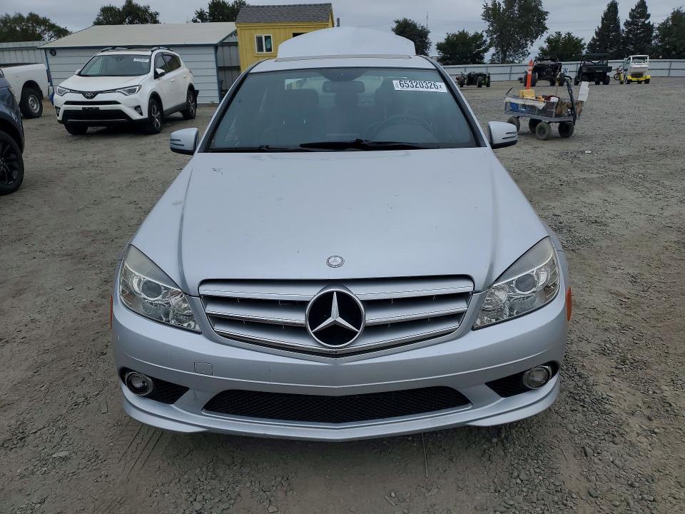 2010 Mercedes-benz C class VIN WDDGF5EBXAR121058 COPART salvage auction — REAR END, CA - SALVAGE CERTIFICATE, sold $725 on 2026-08-20 (photo 5)