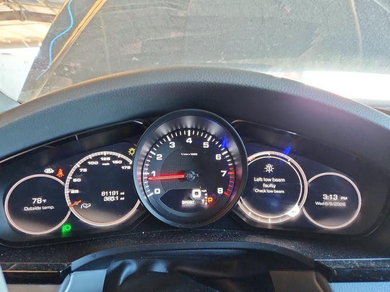 2019 Porsche Cayenne VIN WP1AA2AY0KDA11172 COPART salvage auction — FRONT END, Ca - Salvage Certificate, sold $10,300 on 2026-08-13 (photo 9)