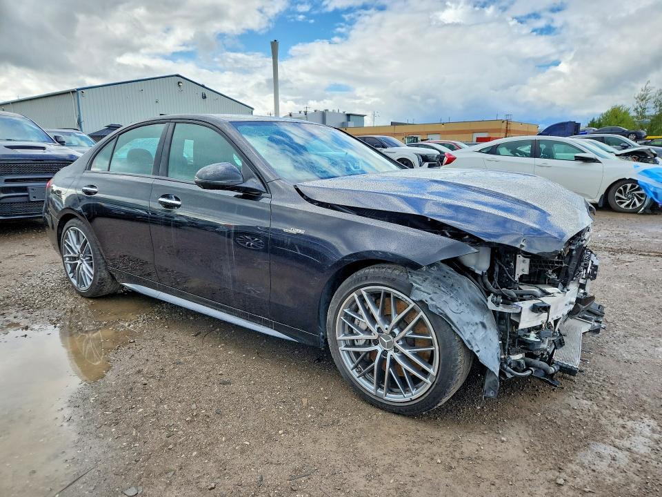 2023 Mercedes-benz C-klasse amg VIN W1KAF8HB4PR124548 COPART salvage auction — FRONT END, On - Permit Salvage (P), sold $28,500 on 2026-09-03 (photo 4)