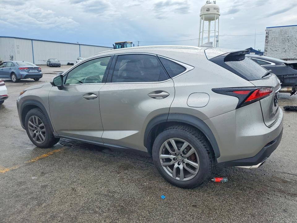 2015 Lexus Nx VIN JTJBARBZ5F2036136 COPART salvage auction — ROOF, Salvage Title, sold $8,700 on 2026-09-23 (photo 2)