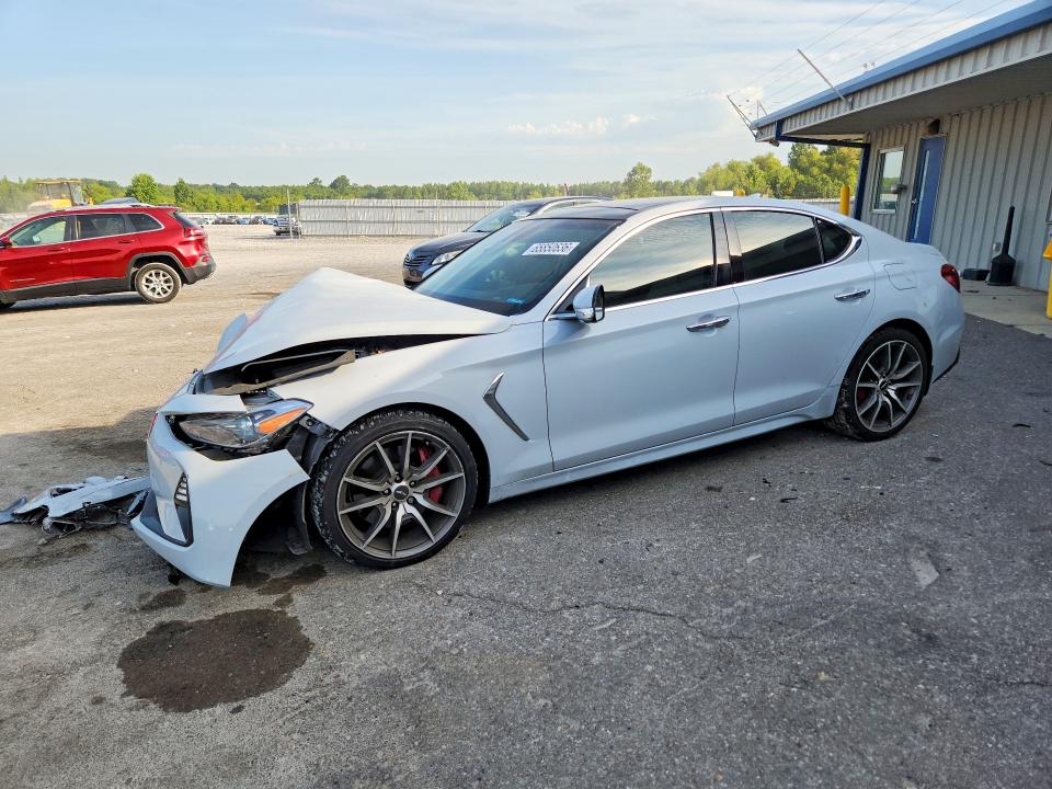 2020 Genesis G70 VIN KMTG34LE1LU047069 COPART salvage auction — FRONT END, TN - SALVAGE CERTIFICATE, sold $1,900 on 2026-10-01 (photo 1)