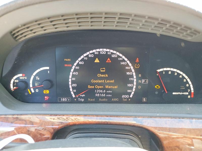 2008 Mercedes-benz S class VIN WDDNG77X68A163695 COPART salvage auction — FRONT END, NJ - CERTIFICATE OF TITLE (P), sold $4,850 on 2026-08-19 (photo 9)