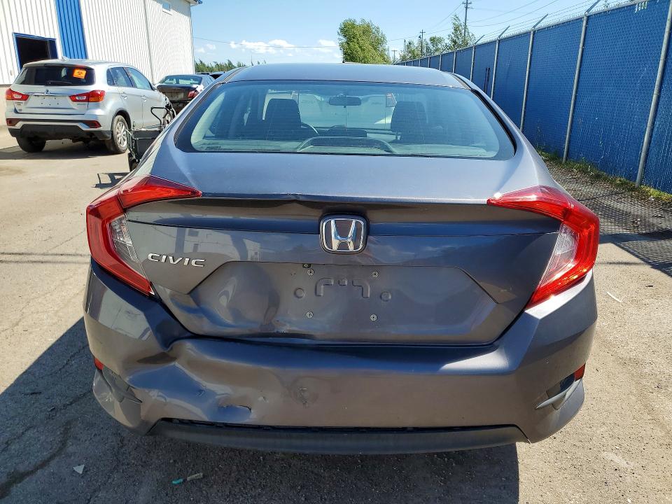 2016 Honda Civic VIN 2HGFC2F52GH001982 COPART salvage auction — REAR END, Salvage Title, sold $3,650 on 2026-08-27 (photo 6)