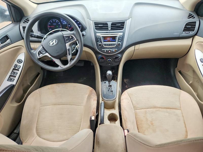 2016 Hyundai Accent VIN KMHCT4AE0GU114357 COPART salvage auction — REAR END, Fl - Certificate Of Title, sold $225 on 2026-09-10 (photo 8)