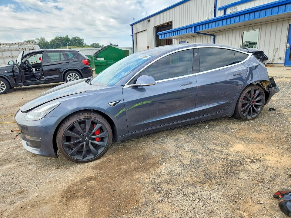 2020 Tesla Model 3 VIN 5YJ3E1EC5LF646860 COPART salvage auction — REAR END, Wi - Cert Of Title-Salvage Vehicle, sold $3,900 on 2026-09-08 (photo 1)