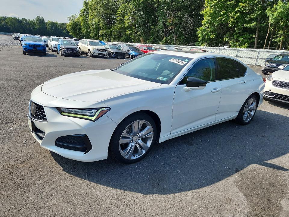 2021 Acura Tlx VIN 19UUB5F47MA001618 — COPART salvage auction photo