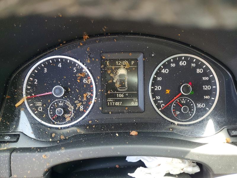 2011 Volkswagen Tiguan VIN WVGAV7AX0BW503520 COPART salvage auction — FRONT END, CA - DIS/DLR/EXP ONLY LIEN PAPERS, sold $100 on 2026-08-07 (photo 9)