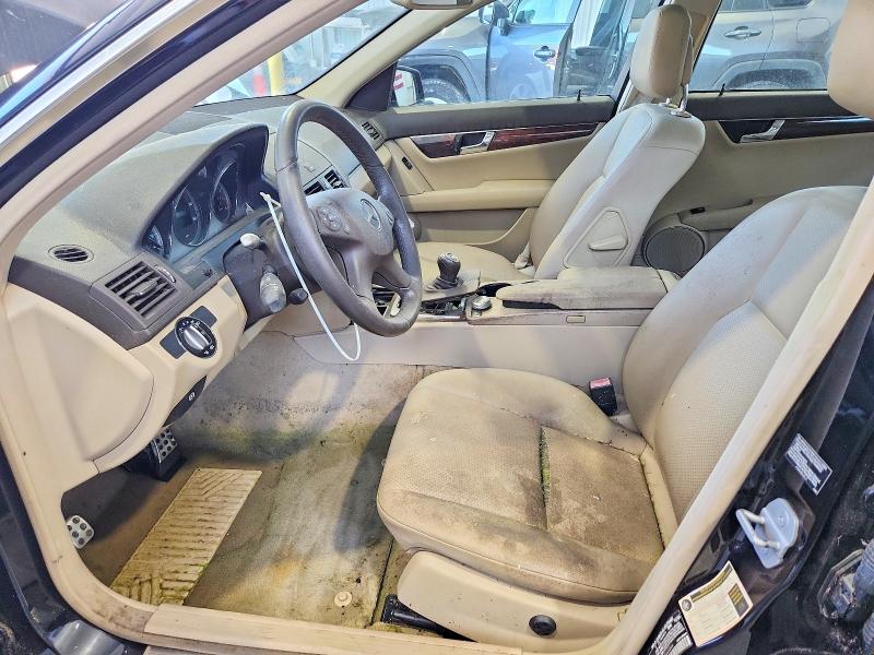 2010 Mercedes-benz C class VIN WDDGF8BB8AF445844 COPART salvage auction — WATER/FLOOD, OH - CERT OF TITLE-FLOOD VEHICLE, sold $425 on 2026-08-21 (photo 7)