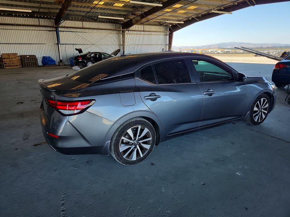 2020 Nissan Sentra VIN 3N1AB8CV9LY231657 COPART salvage auction — FRONT END, Ca - Salvage Certificate, sold $4,900 on 2026-08-27 (photo 3)