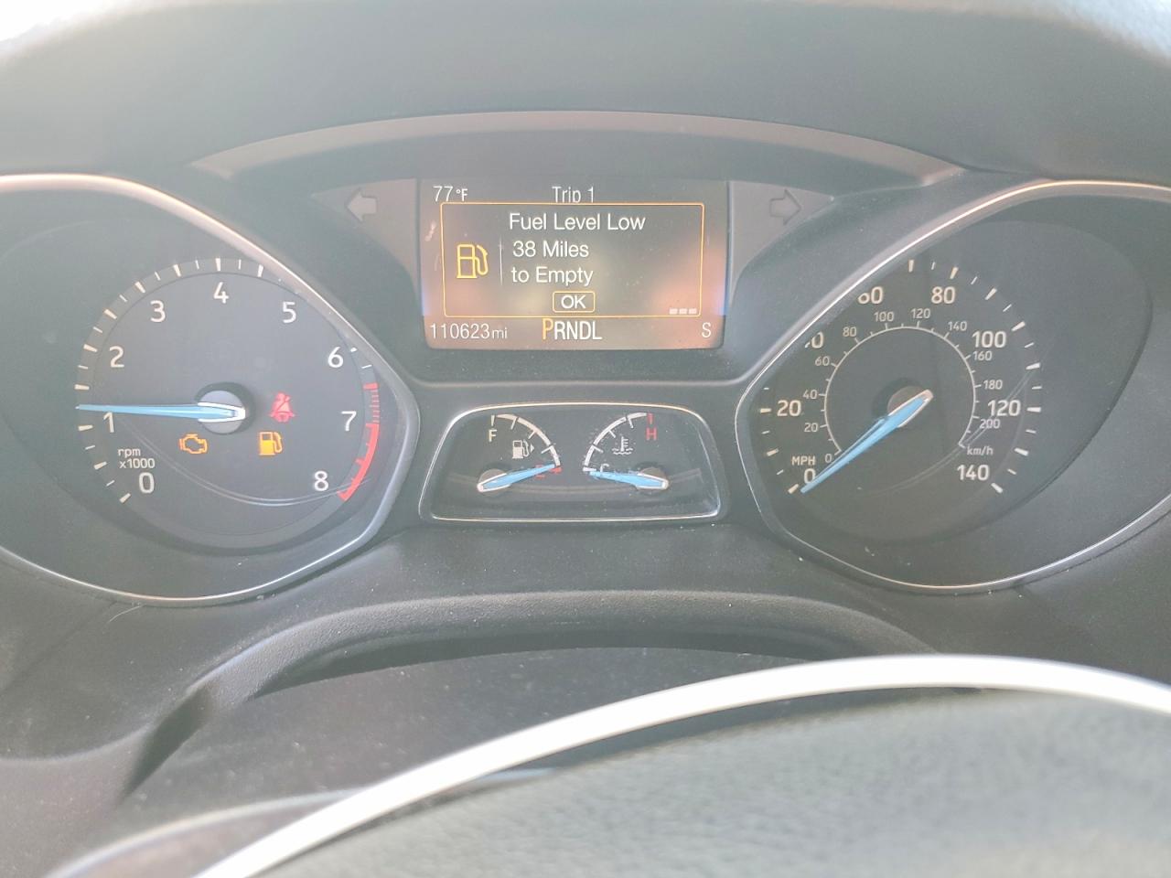 2017 Ford Focus VIN 1FADP3F26HL285715 COPART salvage auction — Front End, CA - SALVAGE CERTIFICATE, sold $1,500 on 2026-10-02 (photo 9)
